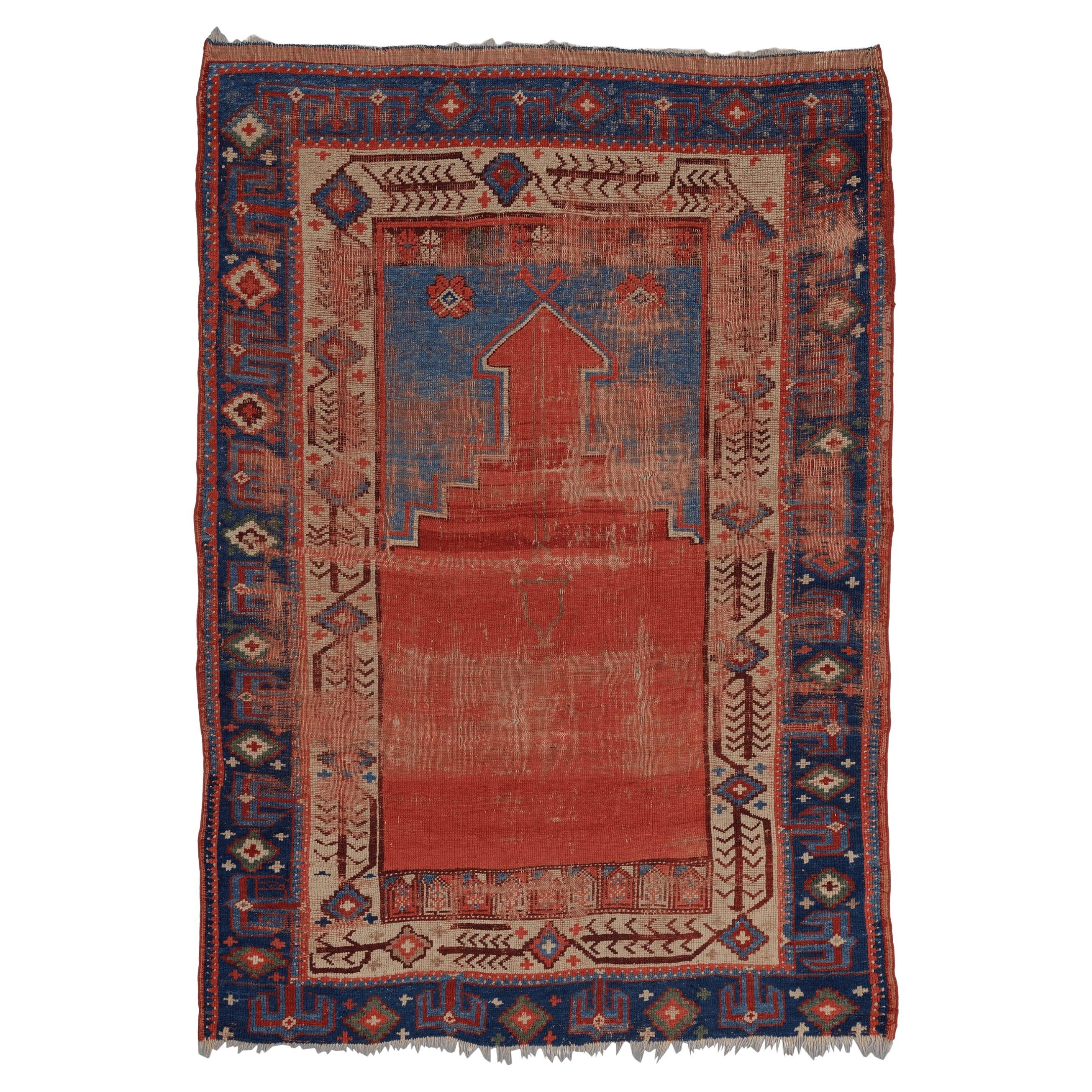 Alfombra Karapınar de Konya, Anatolia Central, siglo XVIII en venta