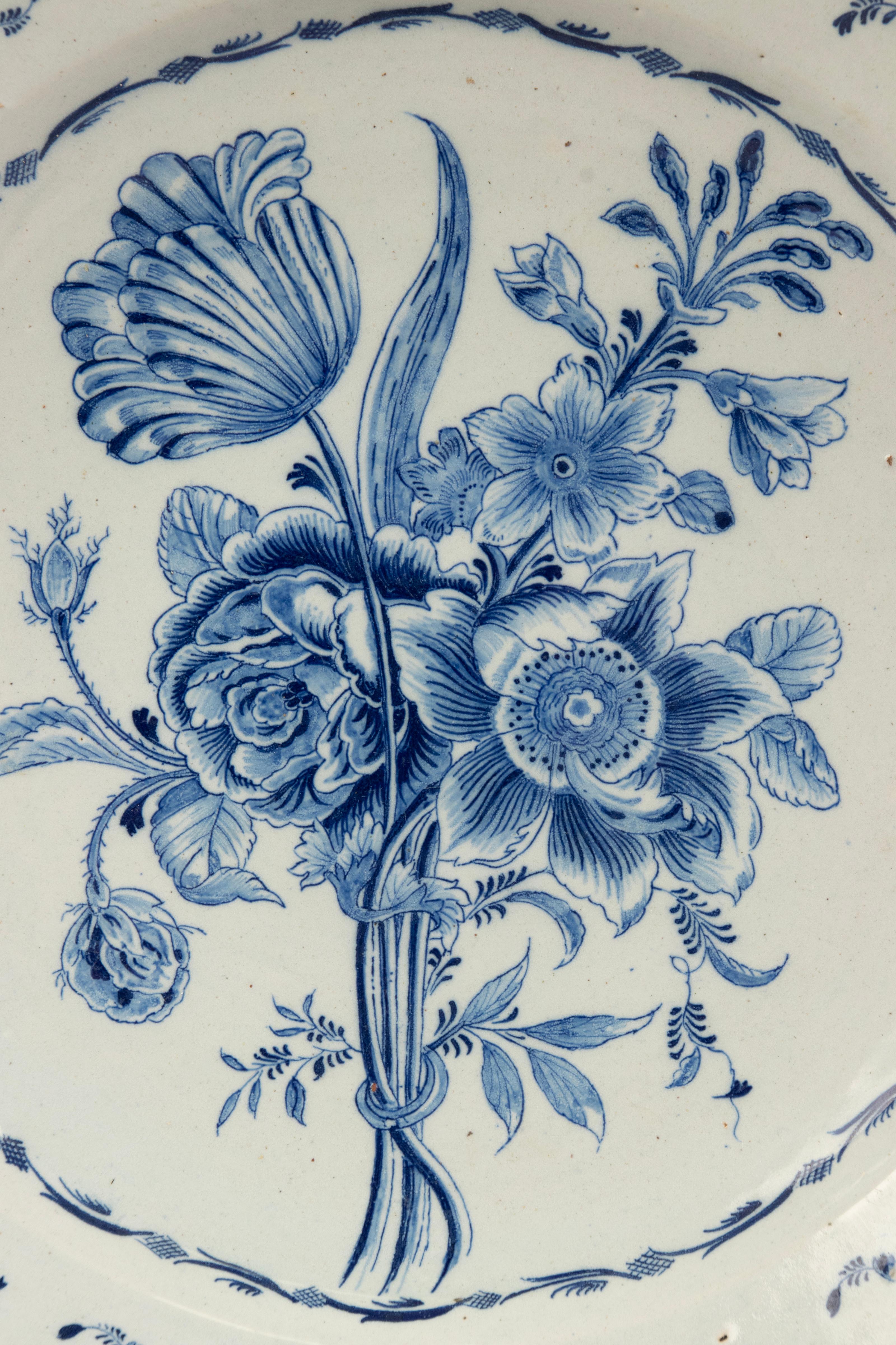 18th Century Ceramic Delft Wall Plate  For Sale 6