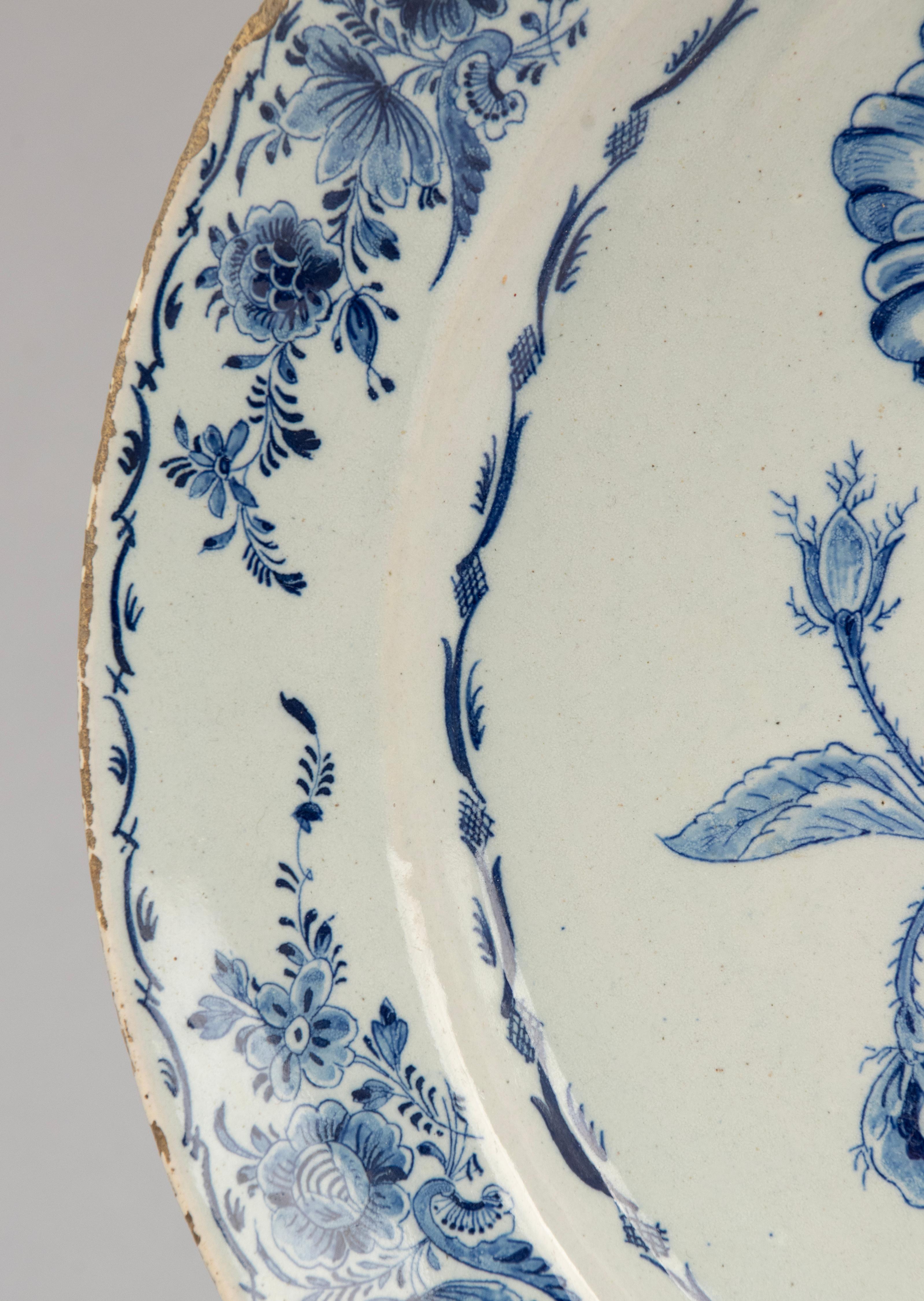 18th Century Ceramic Delft Wall Plate  For Sale 1