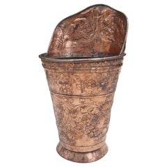 18th Century Ceremonial Copper Wine Hotte from Alsace, France