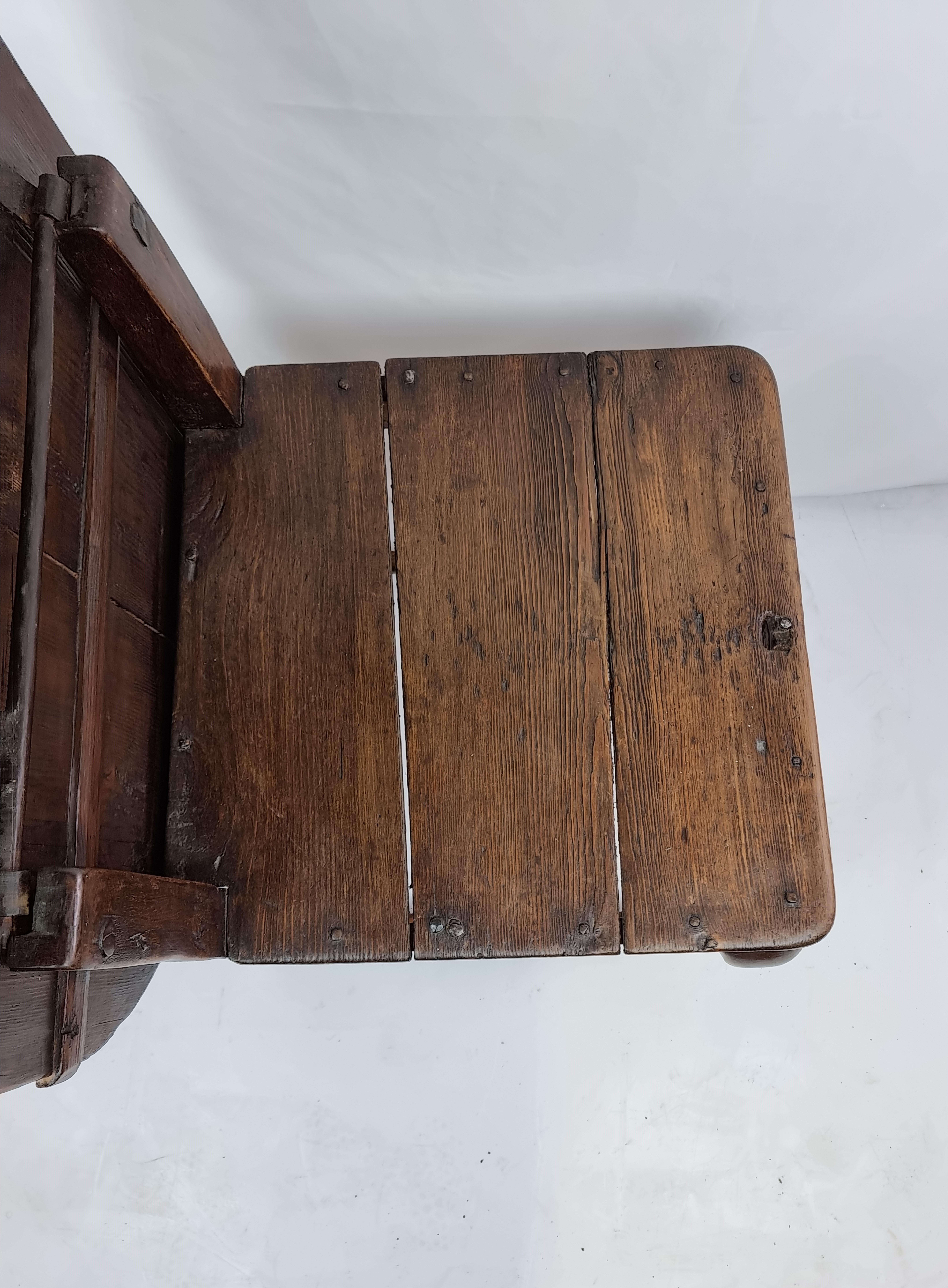 Wood 18th Century Chair-Table For Sale