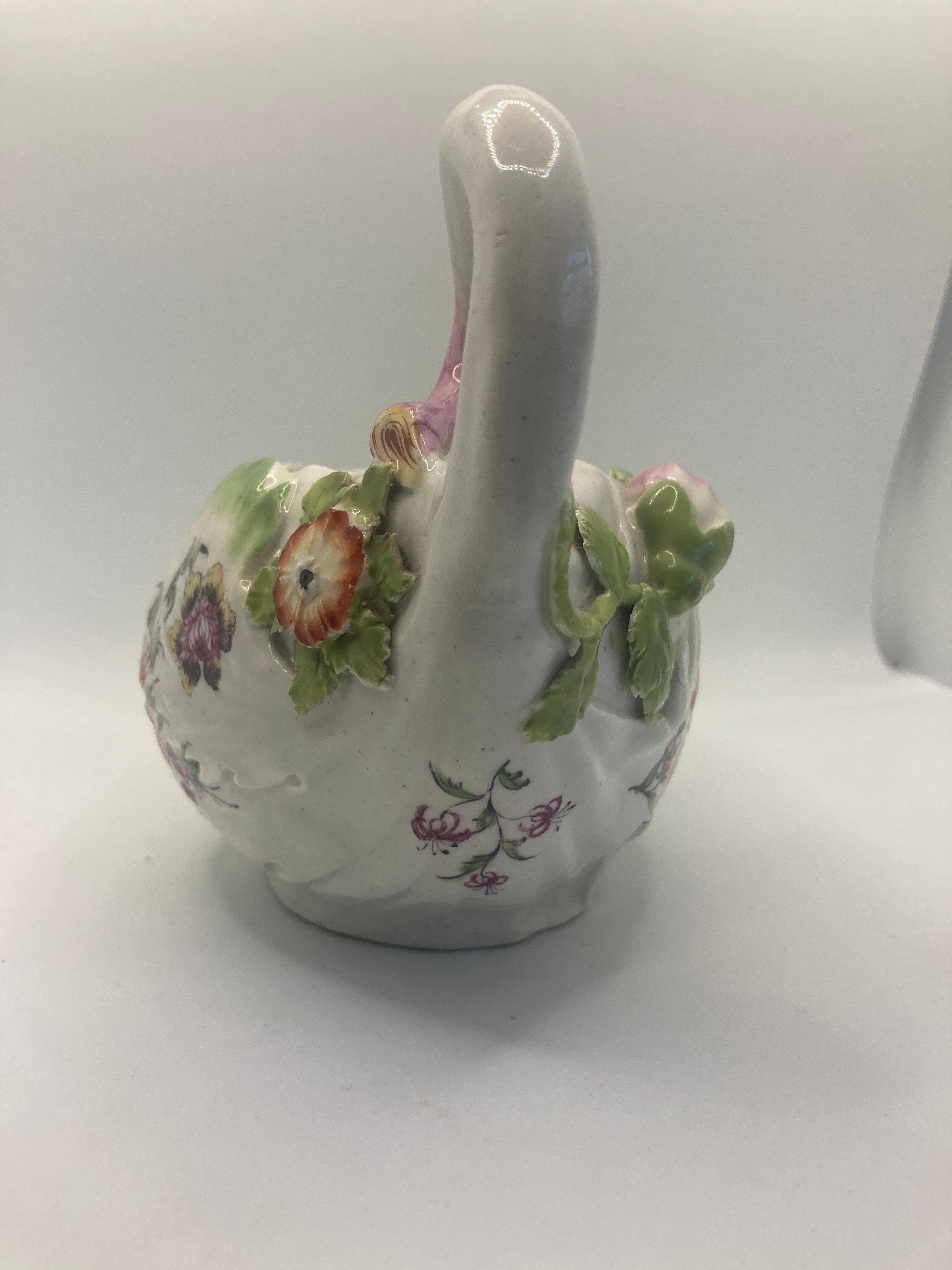 18th Century Chelsea Derby Lettuce Form Sauce Boat, circa 1760 For Sale 1