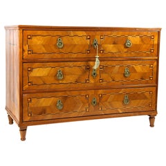 Used 18th Century Cherrywood Chest of Drawers, Josephinism Period, Austria circa 1790