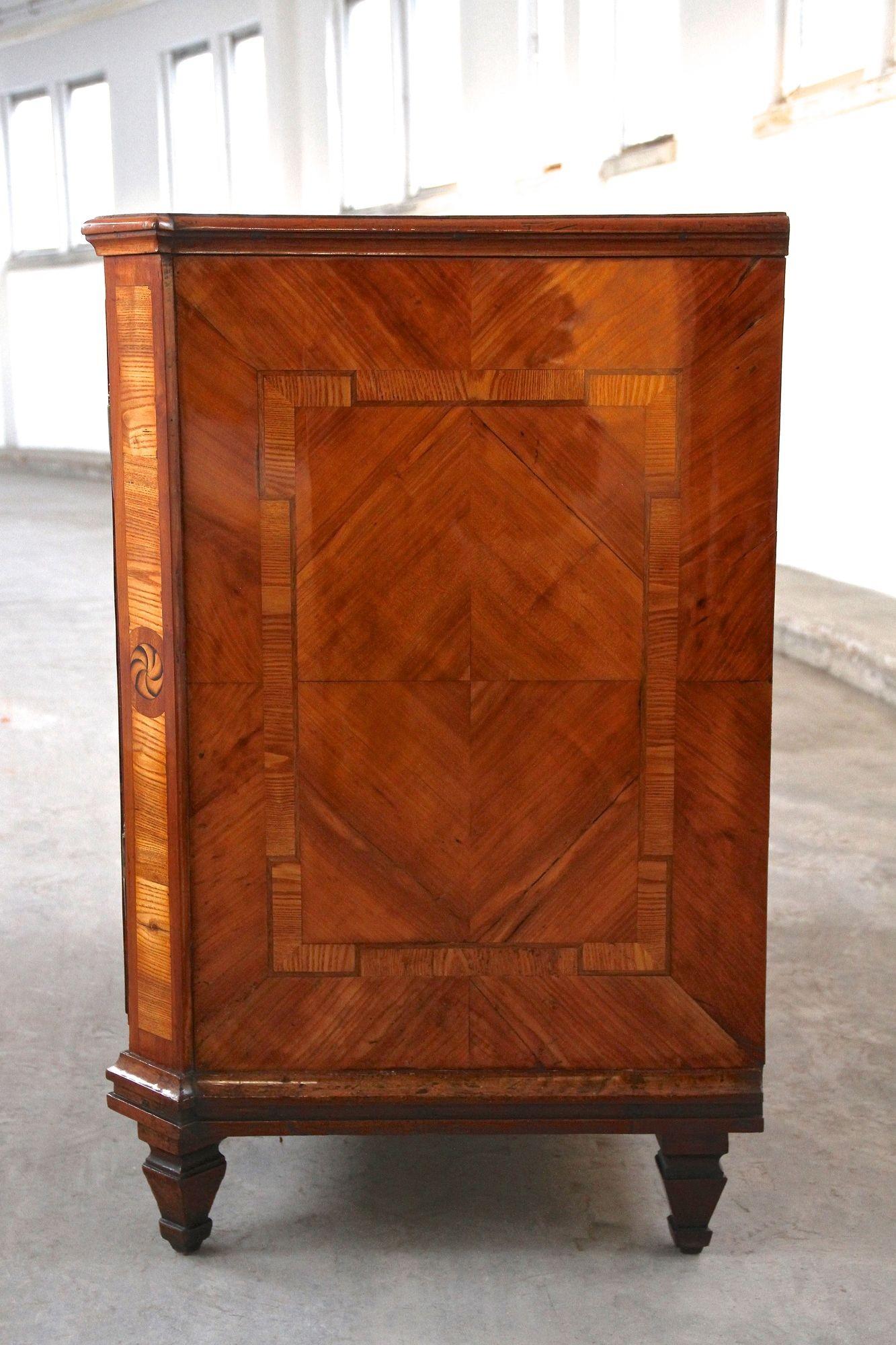 18th Century Cherrywood Half Cabinet/ Sideboard, Josephinism Era, AT circa 1780 11