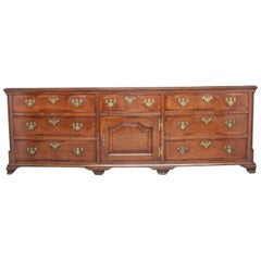 Antique 18th Century Cheshire Oak Dresser Base