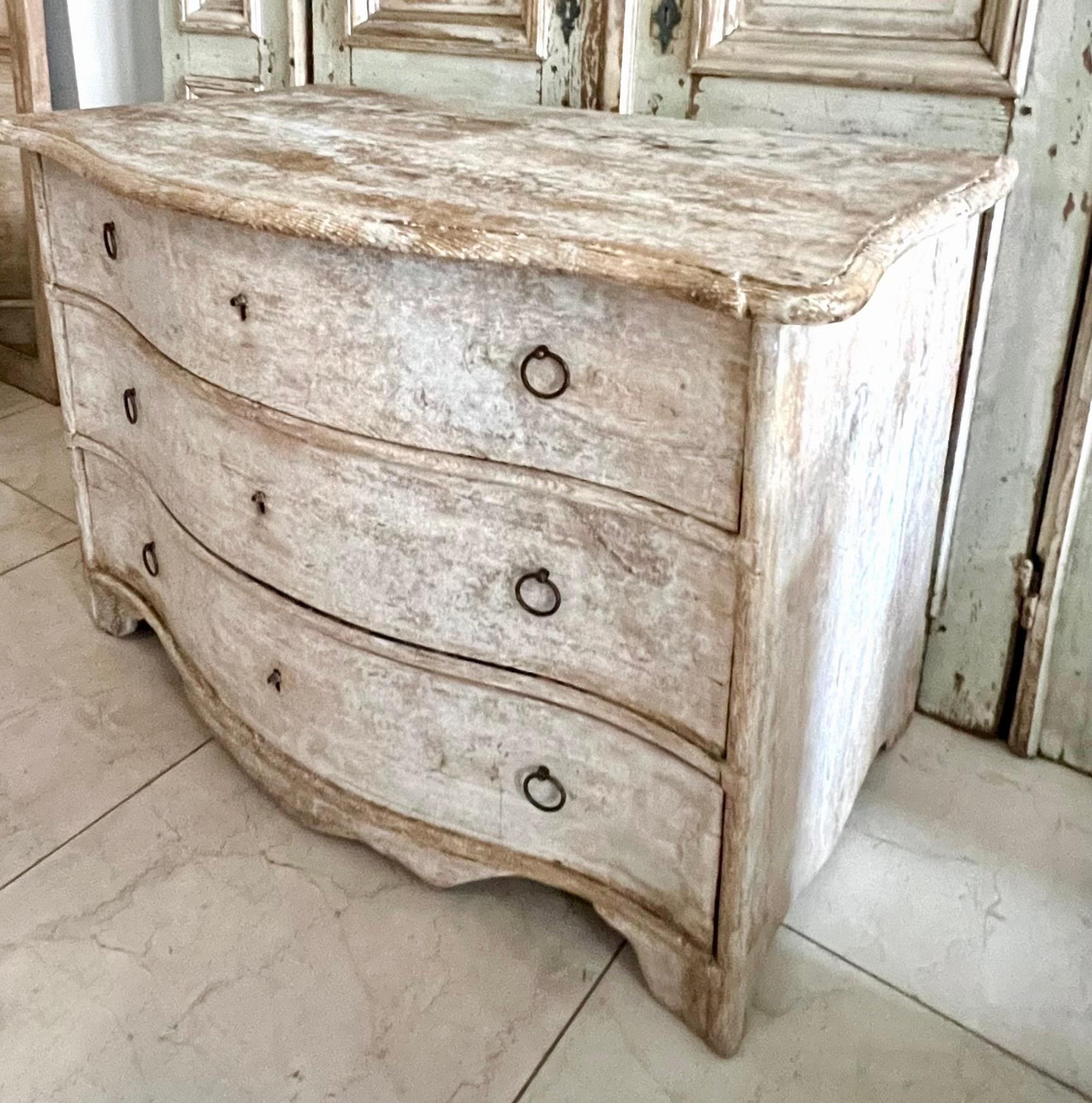 French 18th century Chest of Drawers from Late Baroque Period  For Sale