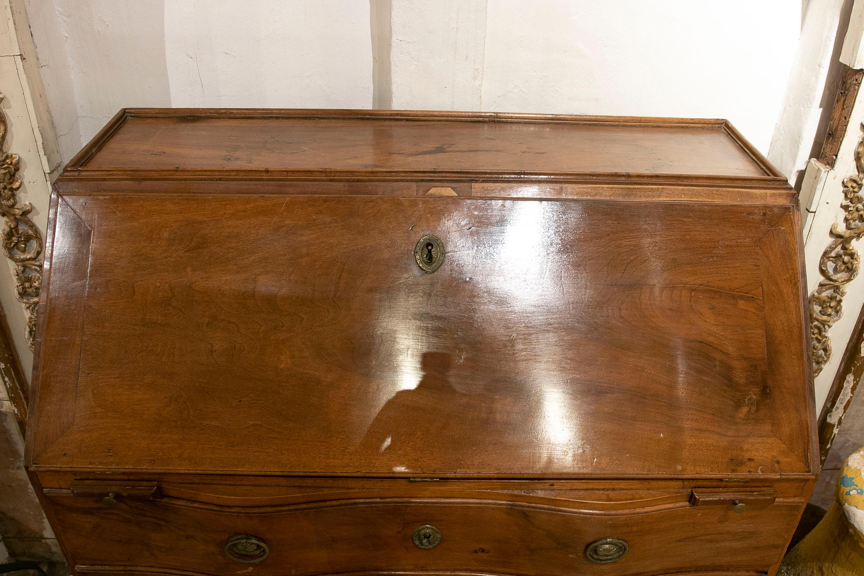 18th Century Chest of Drawers with Folding Top and Secretaire with Drawers For Sale 11