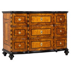18th Century Chest Of Drawers with Marquetry, by Johann Adam Sauer, circa 1785