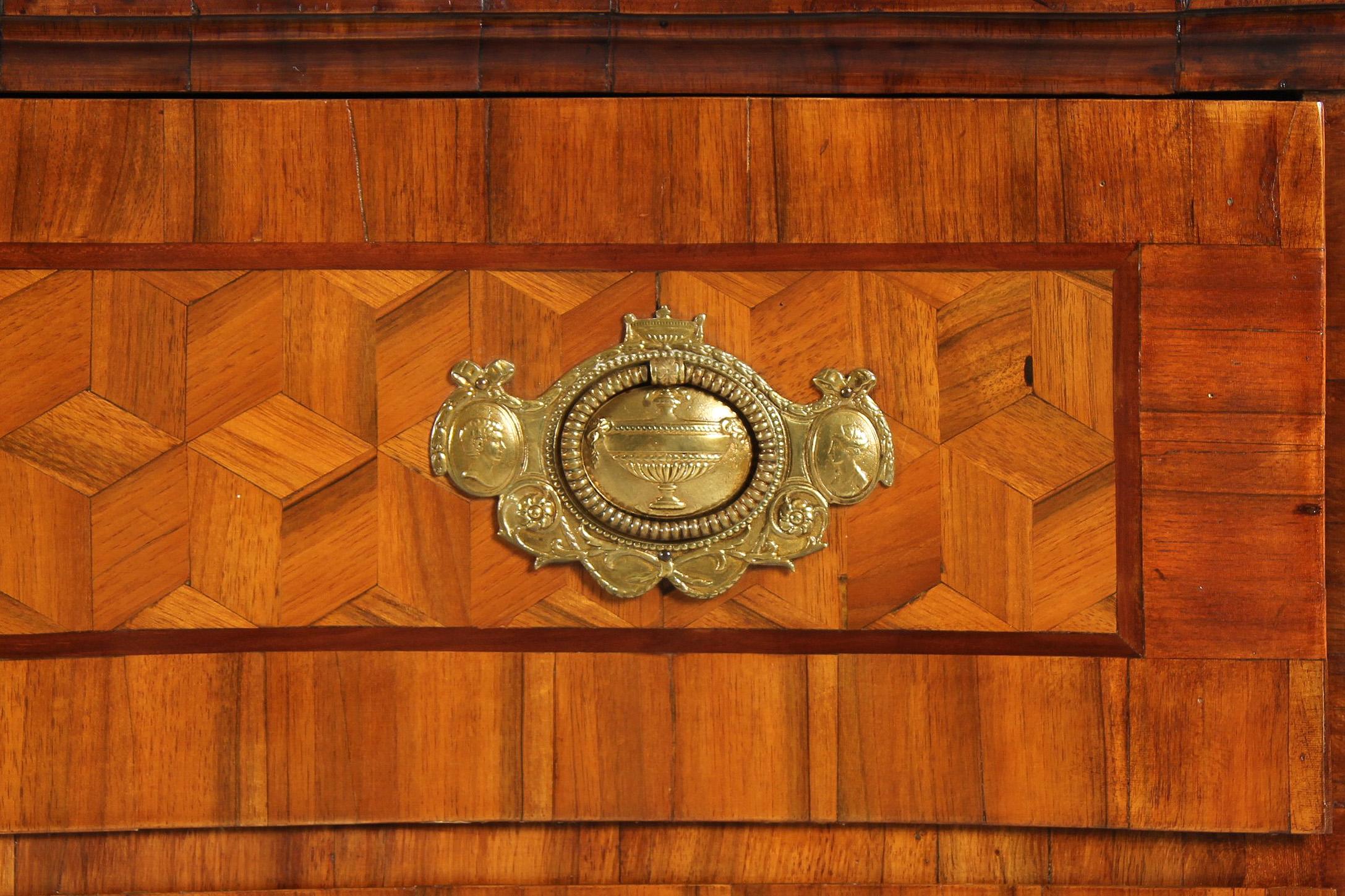 18th Century Chest Of Drawers with Trompe-l'œil Marquetry, Germany, circa 1770 For Sale 3