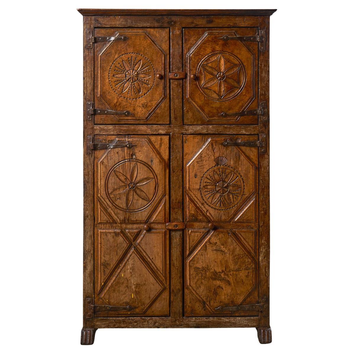 18th Century Chestnut Cupboard from Basque Region, France