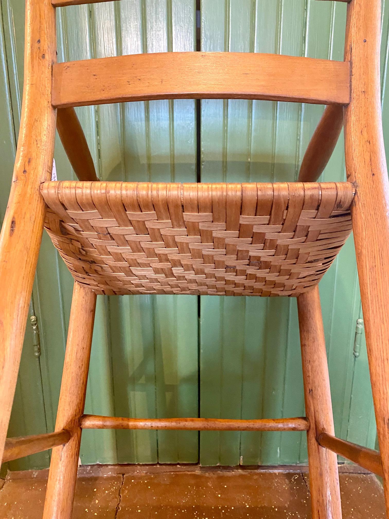 Wood 18th Century Child's Thumb Back Windsor High Chair For Sale