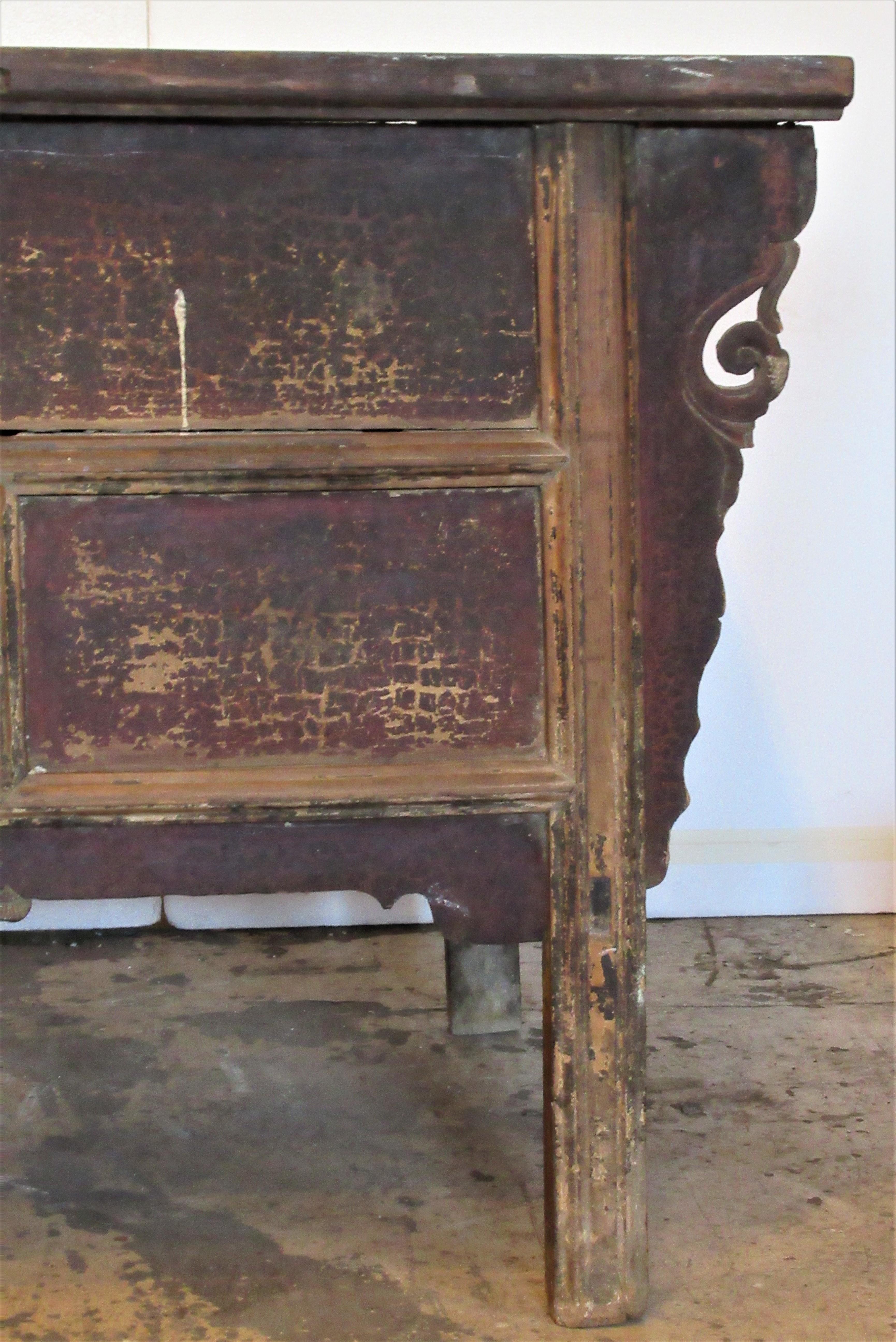 Antique 18th Century Chinese Altar Coffer Cabinet 5
