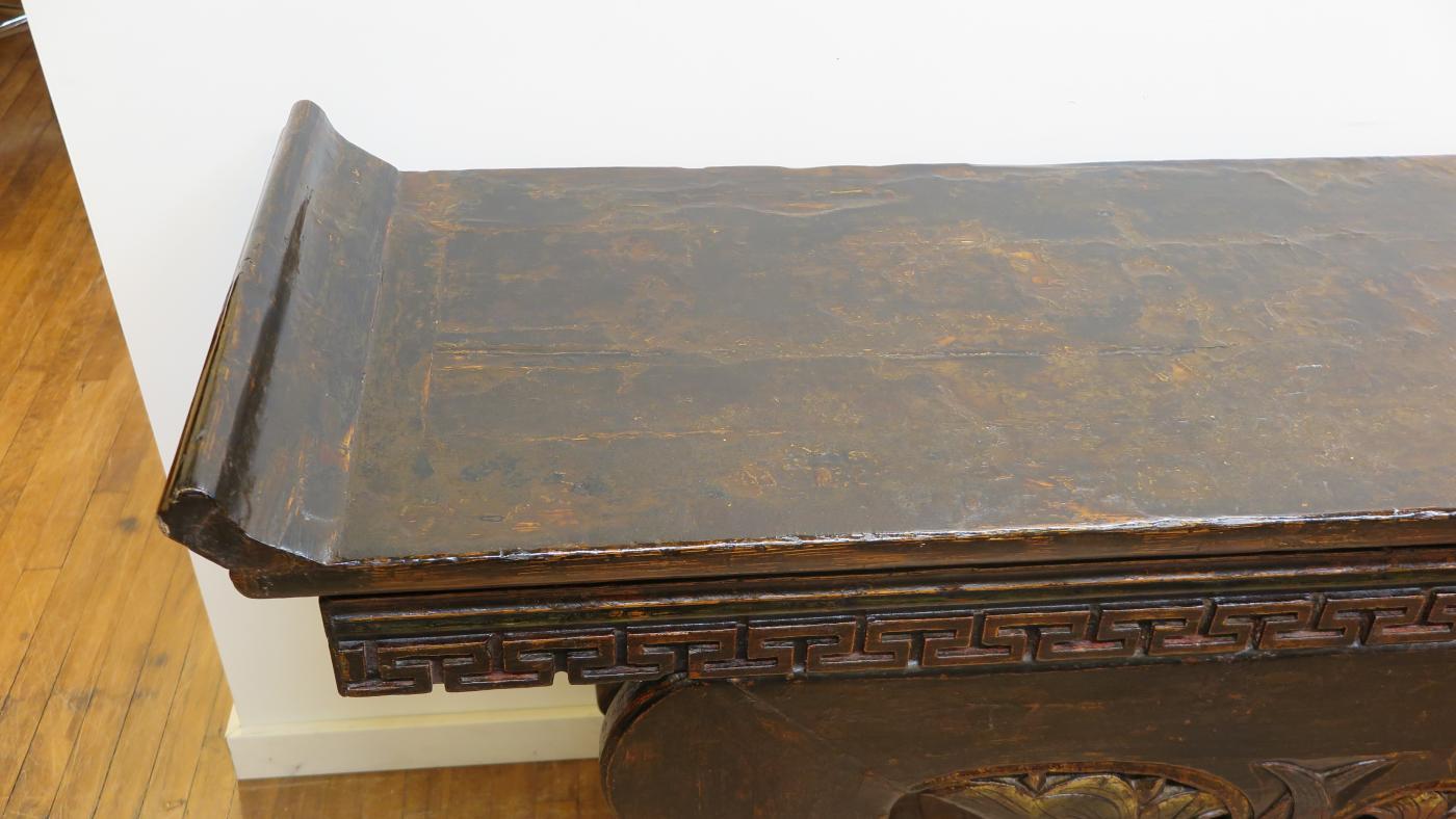 Carved Chinese Dynasty Altar Table For Sale