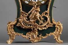 18th Century, Chinese Cartel in Green Lacquer, Louis XV Period