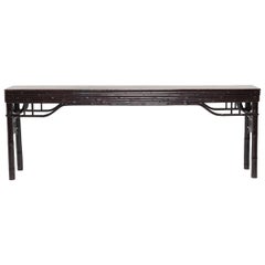 18th Century Chinese Carved Bamboo Console Table