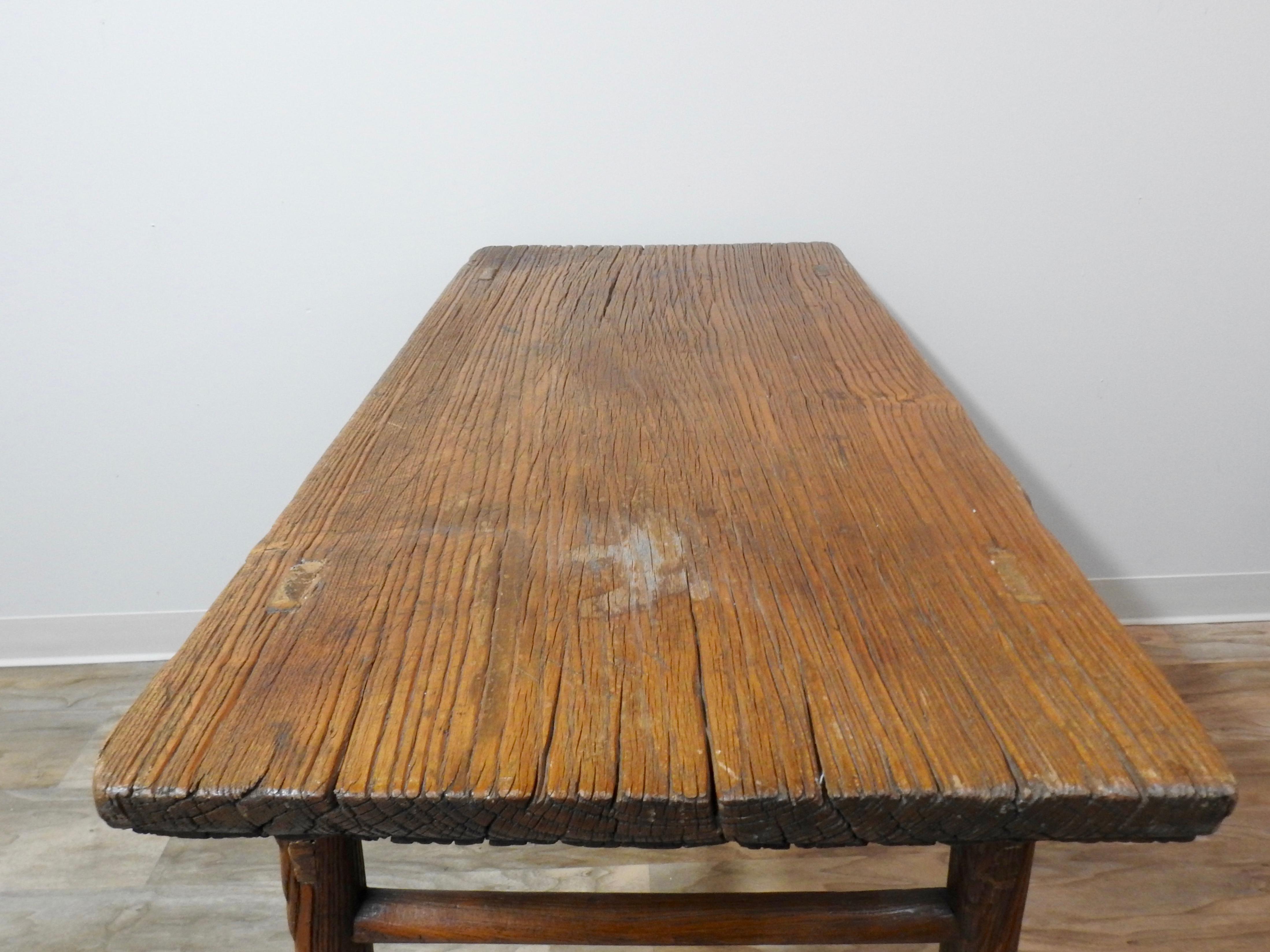 Chinese Elmwood Altar Table, 18th Century For Sale 5