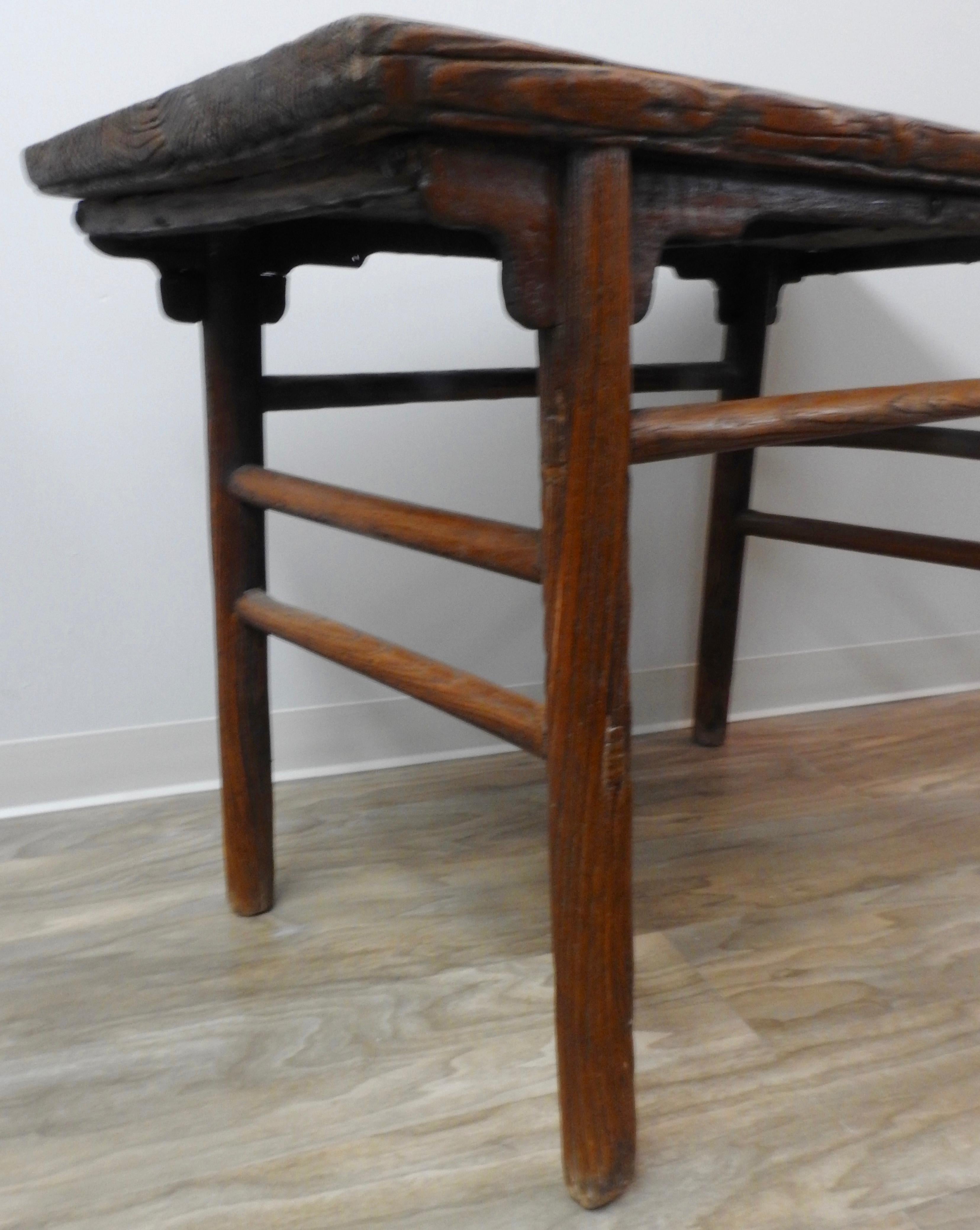 Chinese Elmwood Altar Table, 18th Century For Sale 1