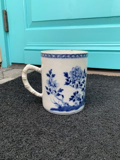 18th Century Chinese Export Blue and White Porcelain Mug