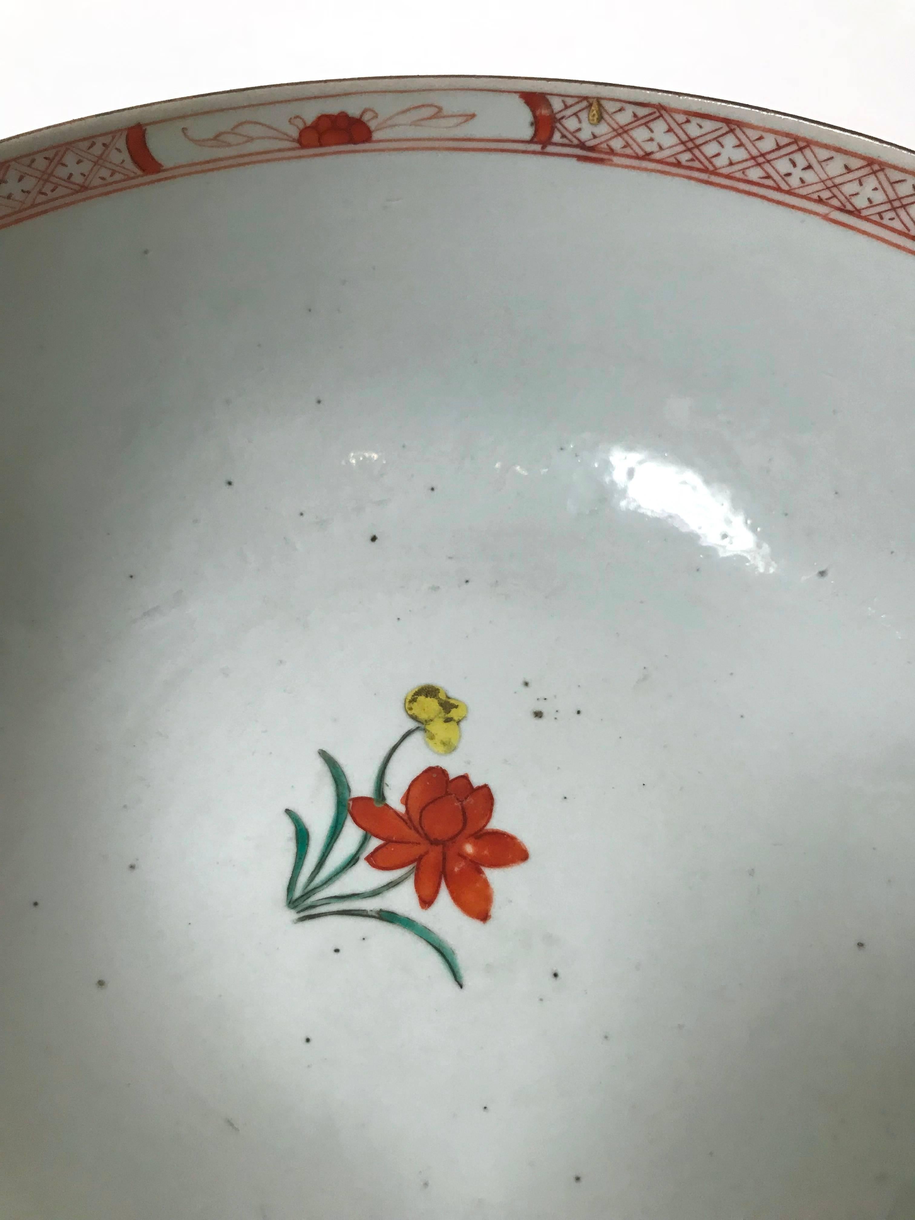 18th Century and Earlier 18th Century Chinese Export Bowl For Sale