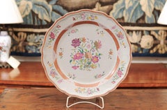 18th Century Chinese Export Famille Rose Charger with Shaped Rim