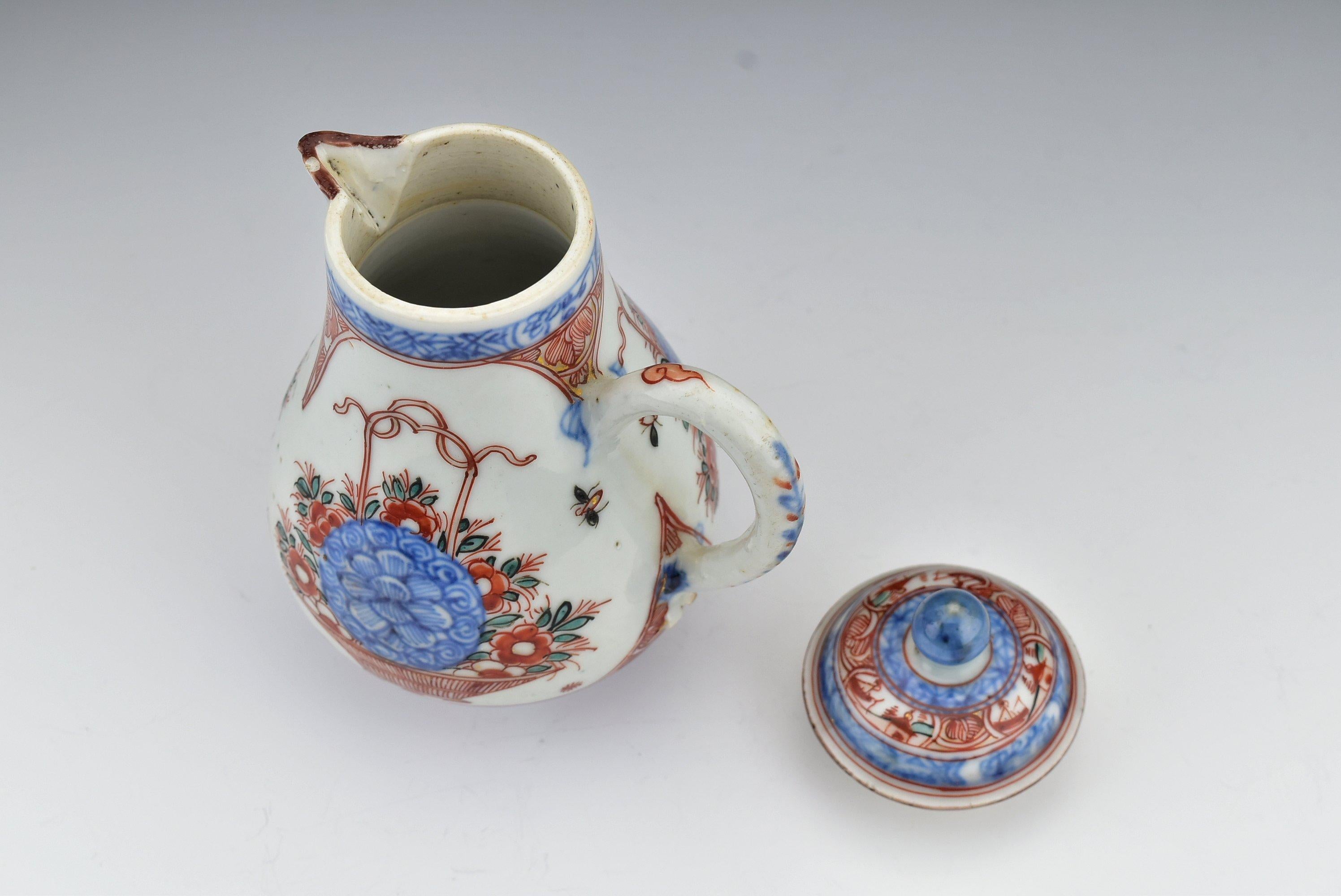 18th Century Chinese Export Porcelain Covered Cream Jug 4
