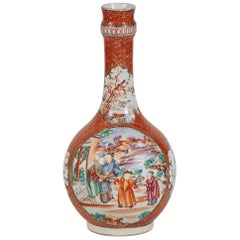 Gugglet en porcelaine d'exportation chinoise du 18ème siècle à motif mandarin