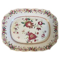18th century Chinese Export Porcelain Platter in Famille Rose Palette
