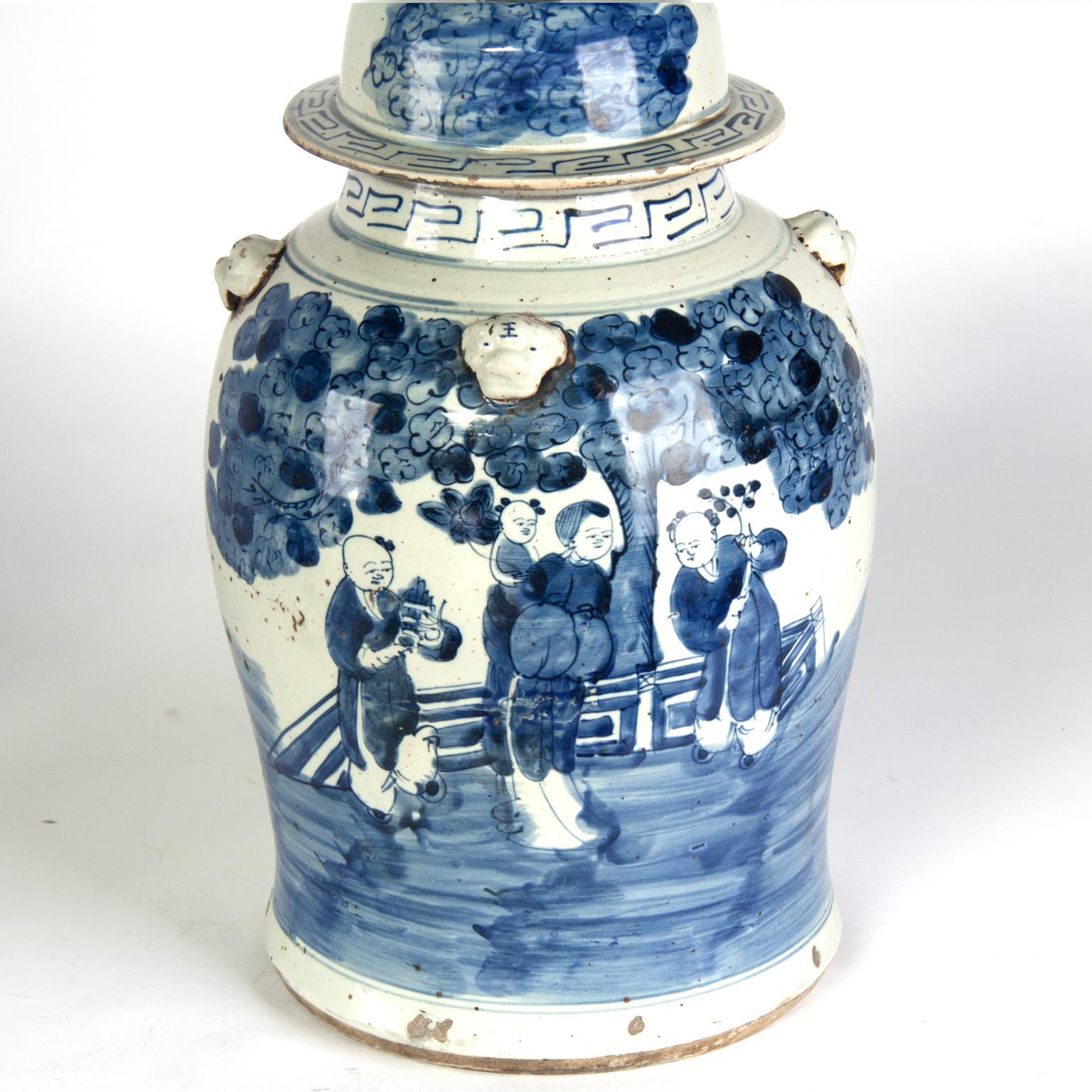Porcelain 18th Century Chinese Ginger Jars For Sale