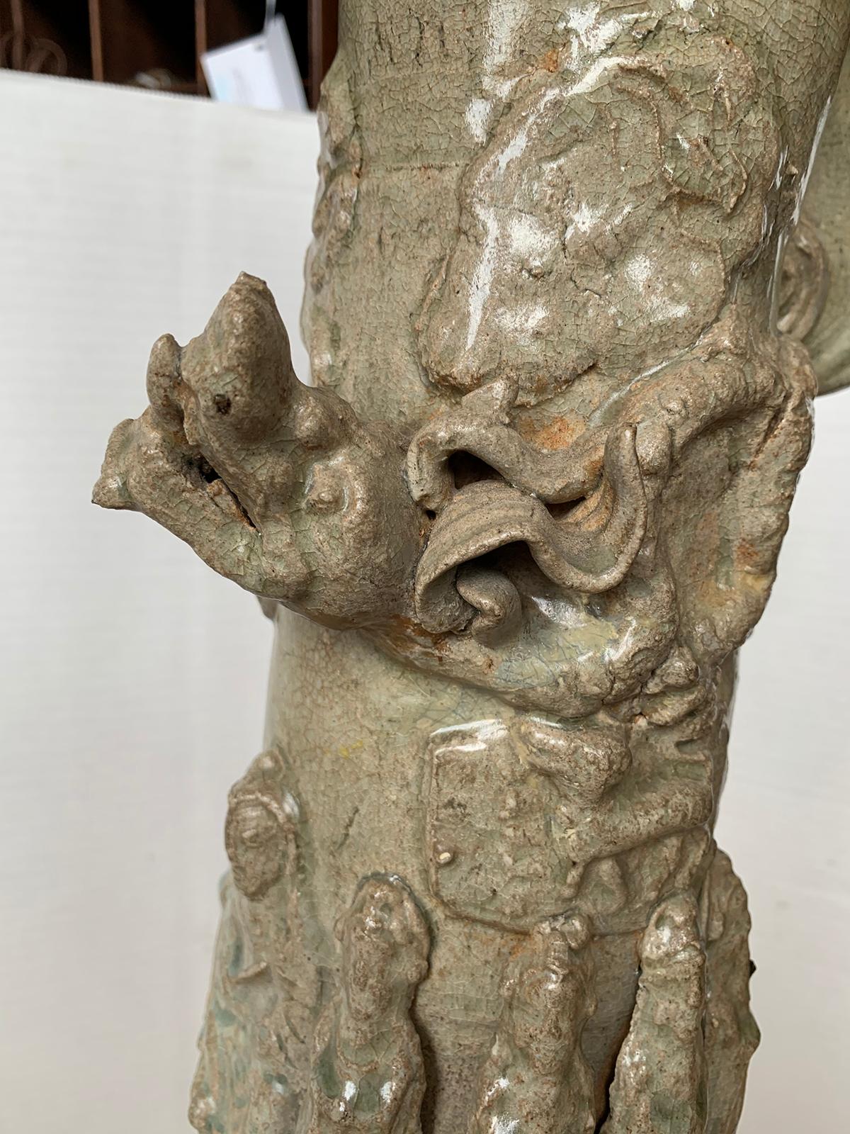 18th Century Chinese Glazed Pottery Hunping or Funerary Urn, Poss. Song Dynasty For Sale 3