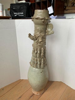 18th Century Chinese Glazed Pottery Hunping or Funerary Urn, Poss. Song Dynasty