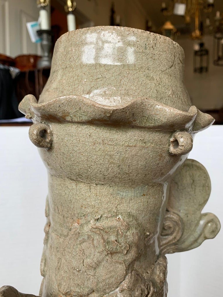 18th Century Chinese Glazed Pottery Hunping or Funerary Urn, Poss. Song