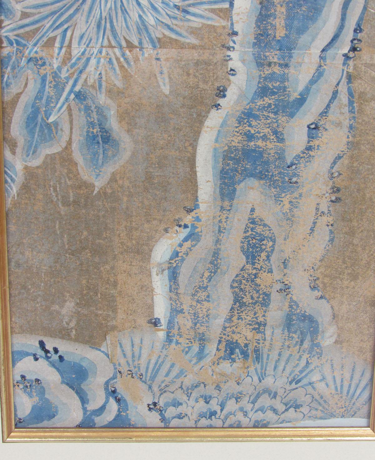 18th Century Chinese Hand-Painted Wallpaper Panel 5