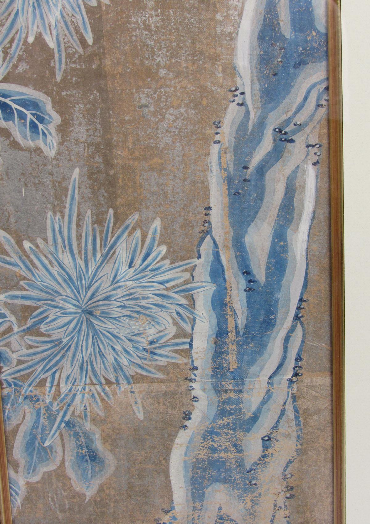 18th Century Chinese Hand-Painted Wallpaper Panel 3