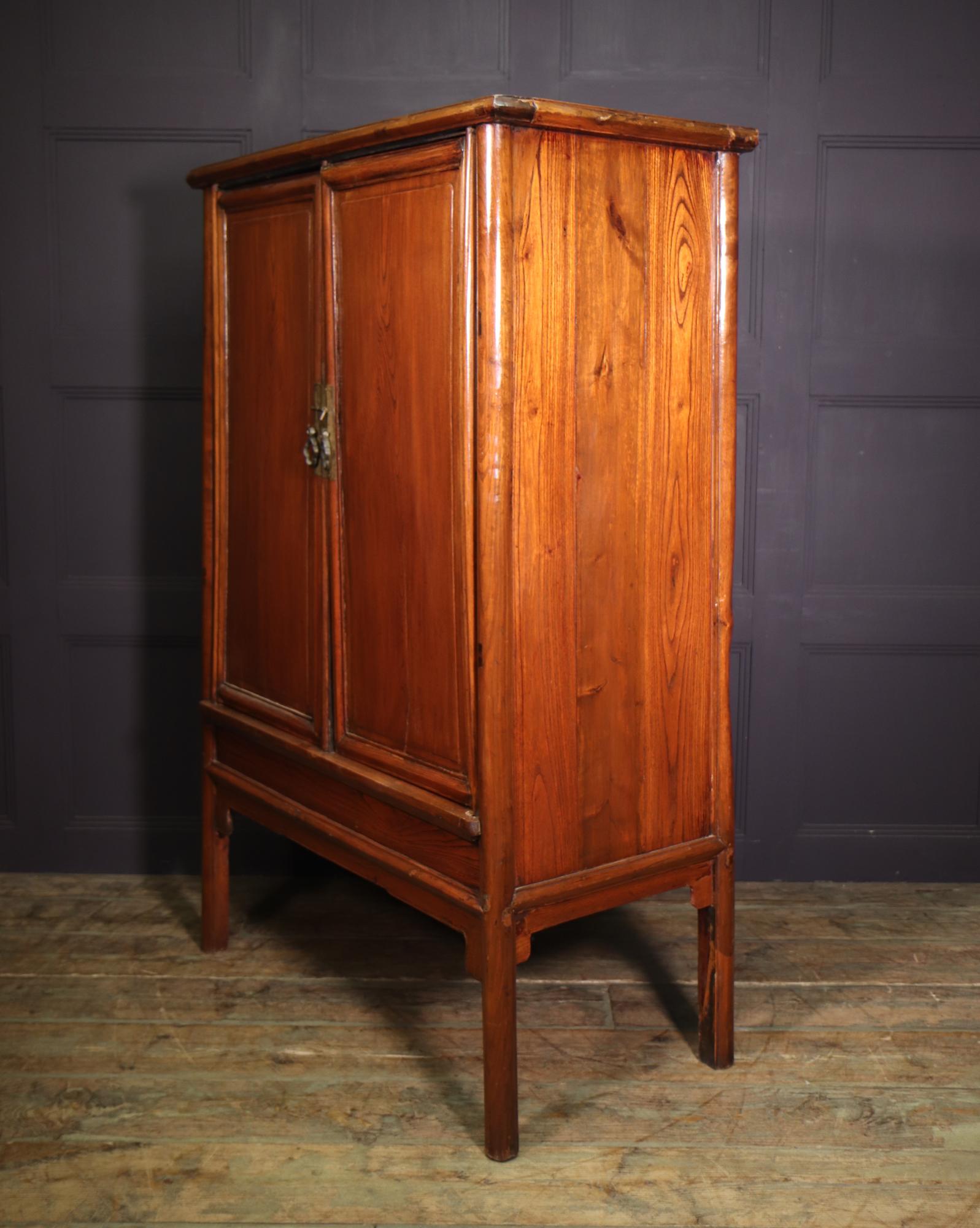 18th Century Chinese Hardwood Tapered Cabinet For Sale 7
