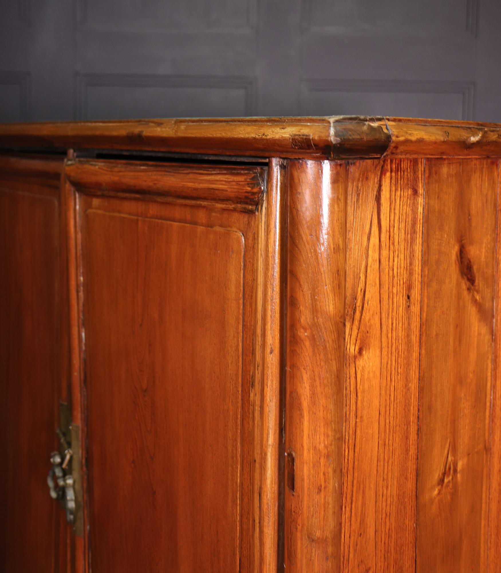 18th Century Chinese Hardwood Tapered Cabinet For Sale 9