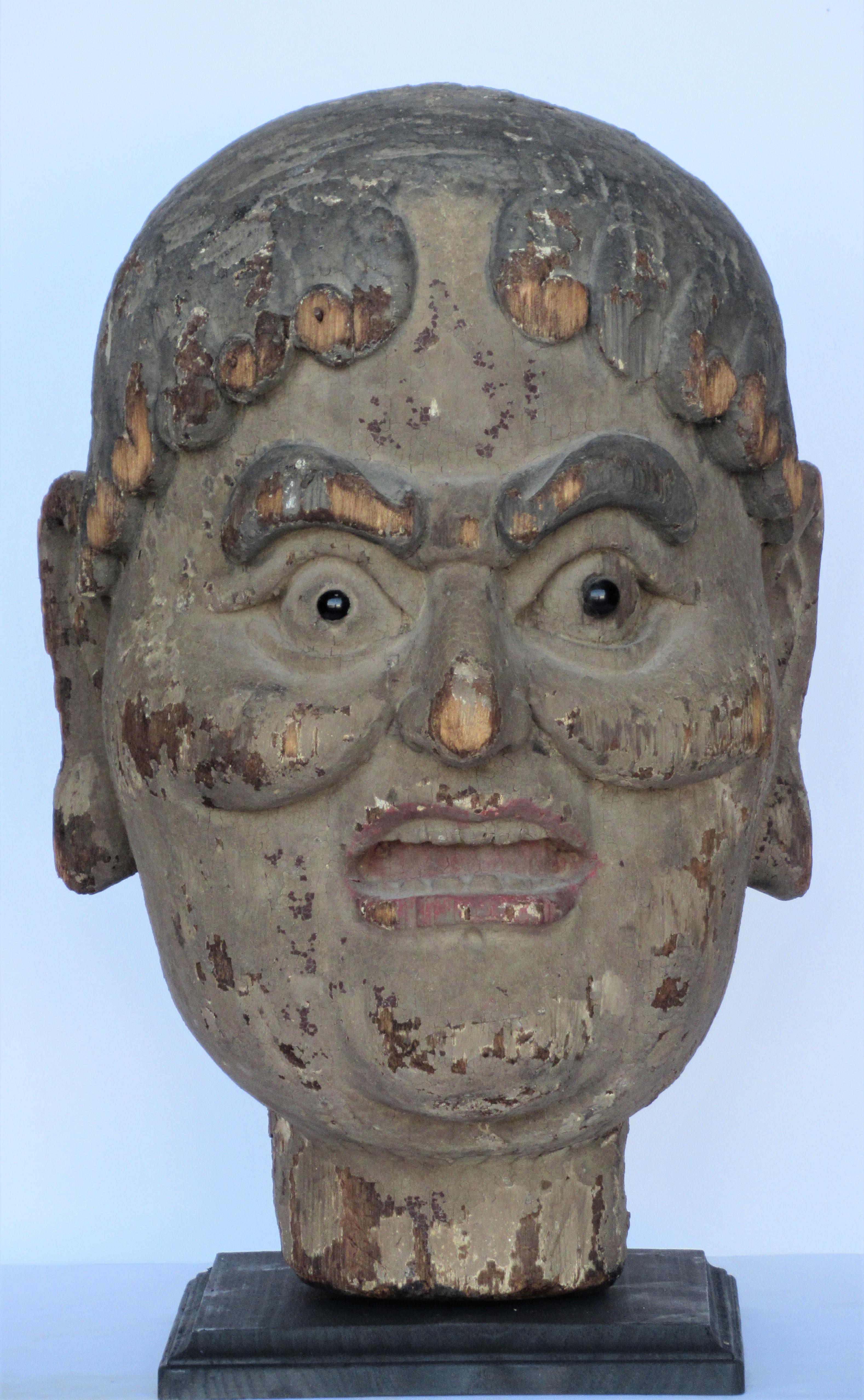  Antique Chinese Head of a Luohan 9