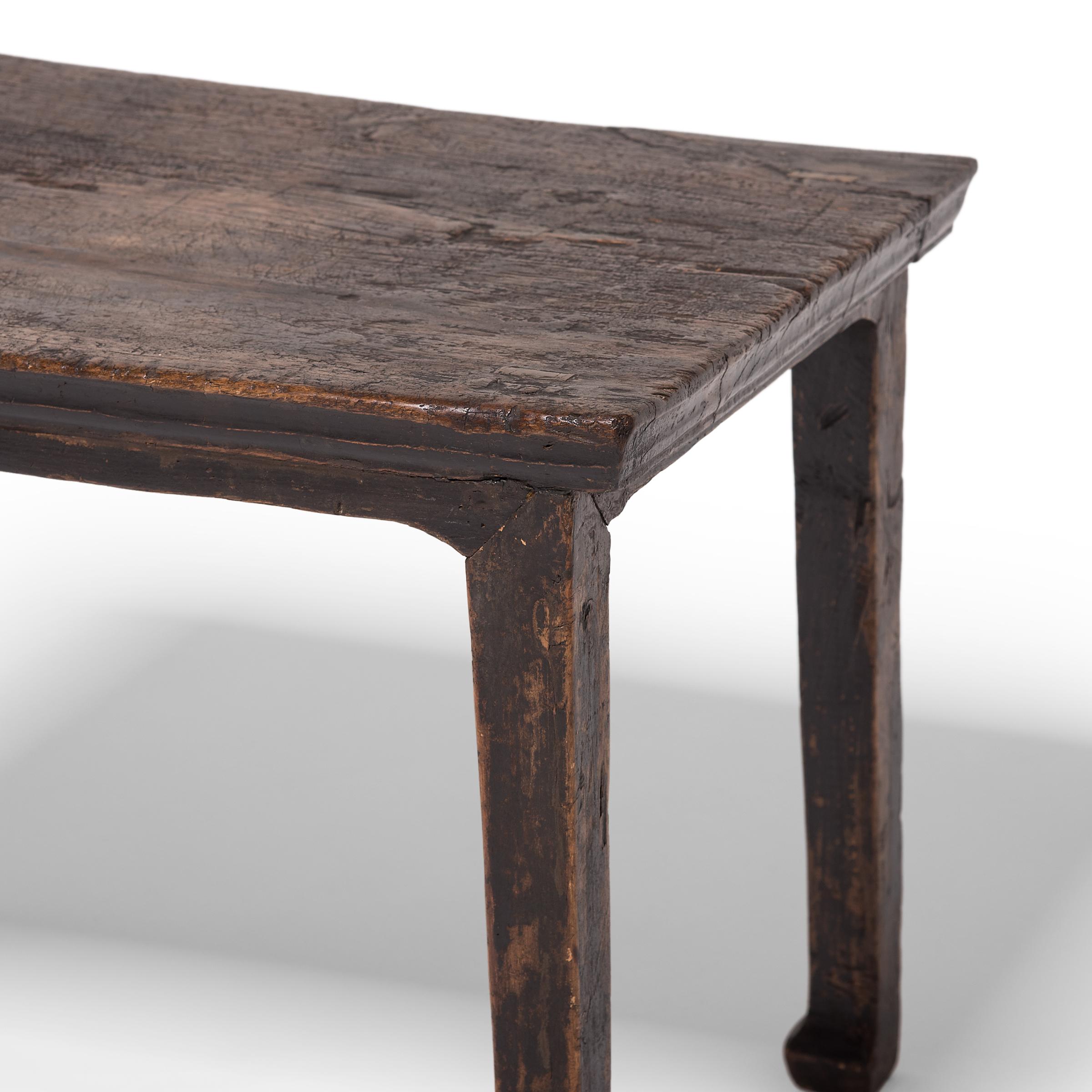 18th Century Chinese Hoofed Foot Side Table, c. 1700 For Sale
