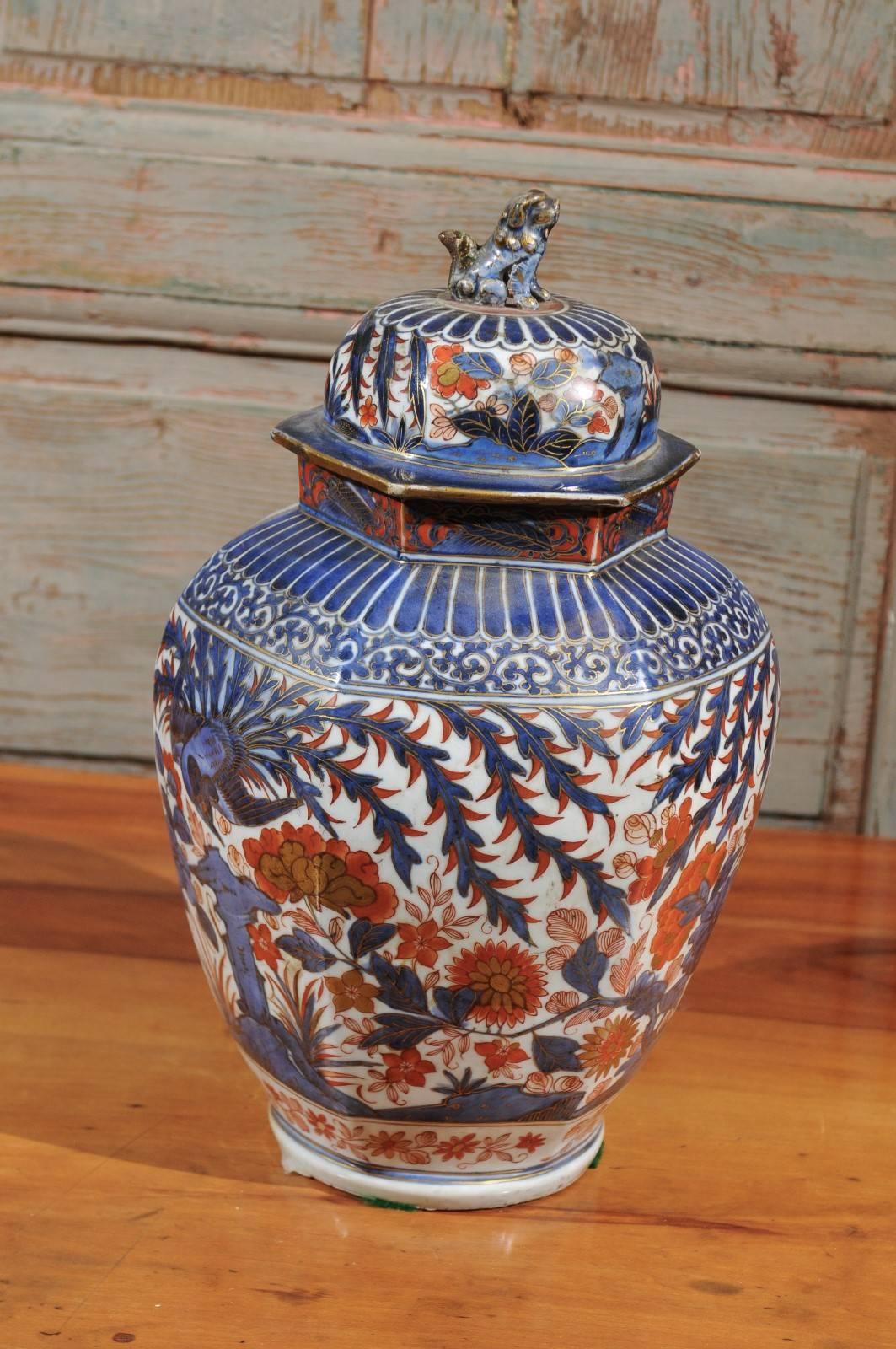 18th Century Chinese Imari Covered Urn 2
