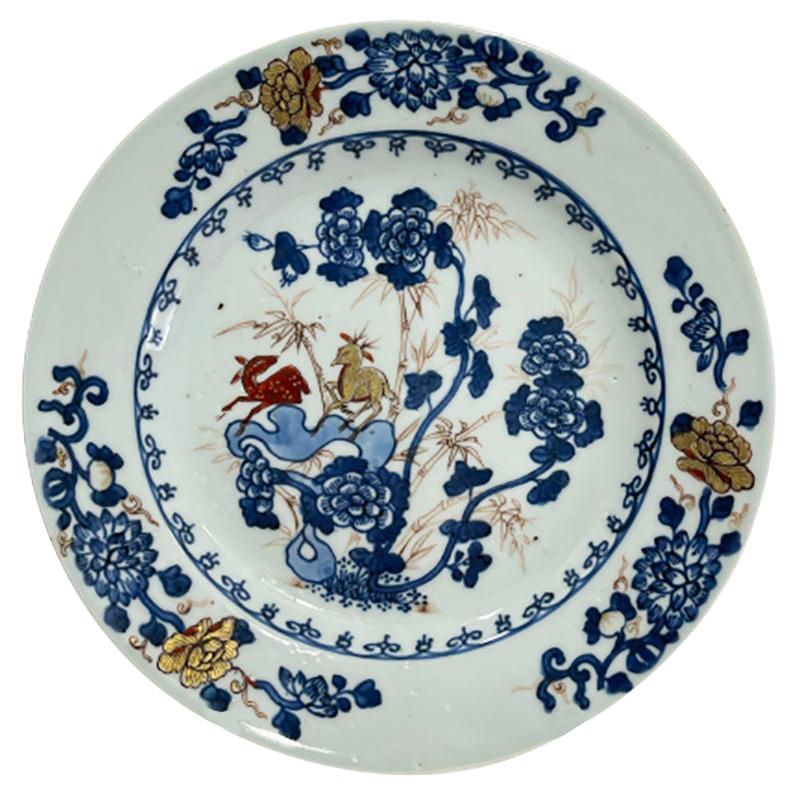 18th Century Chinese Imari Plate For Sale