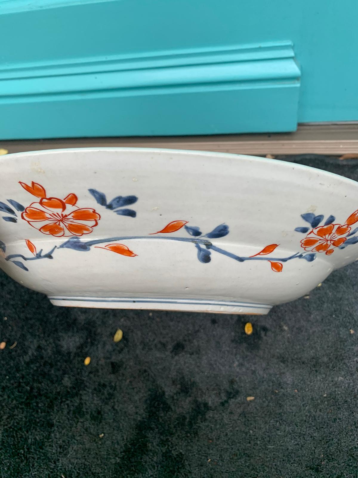 18th Century Chinese Imari Ware Porcelain Charger Marked with Double Blue Ring 3