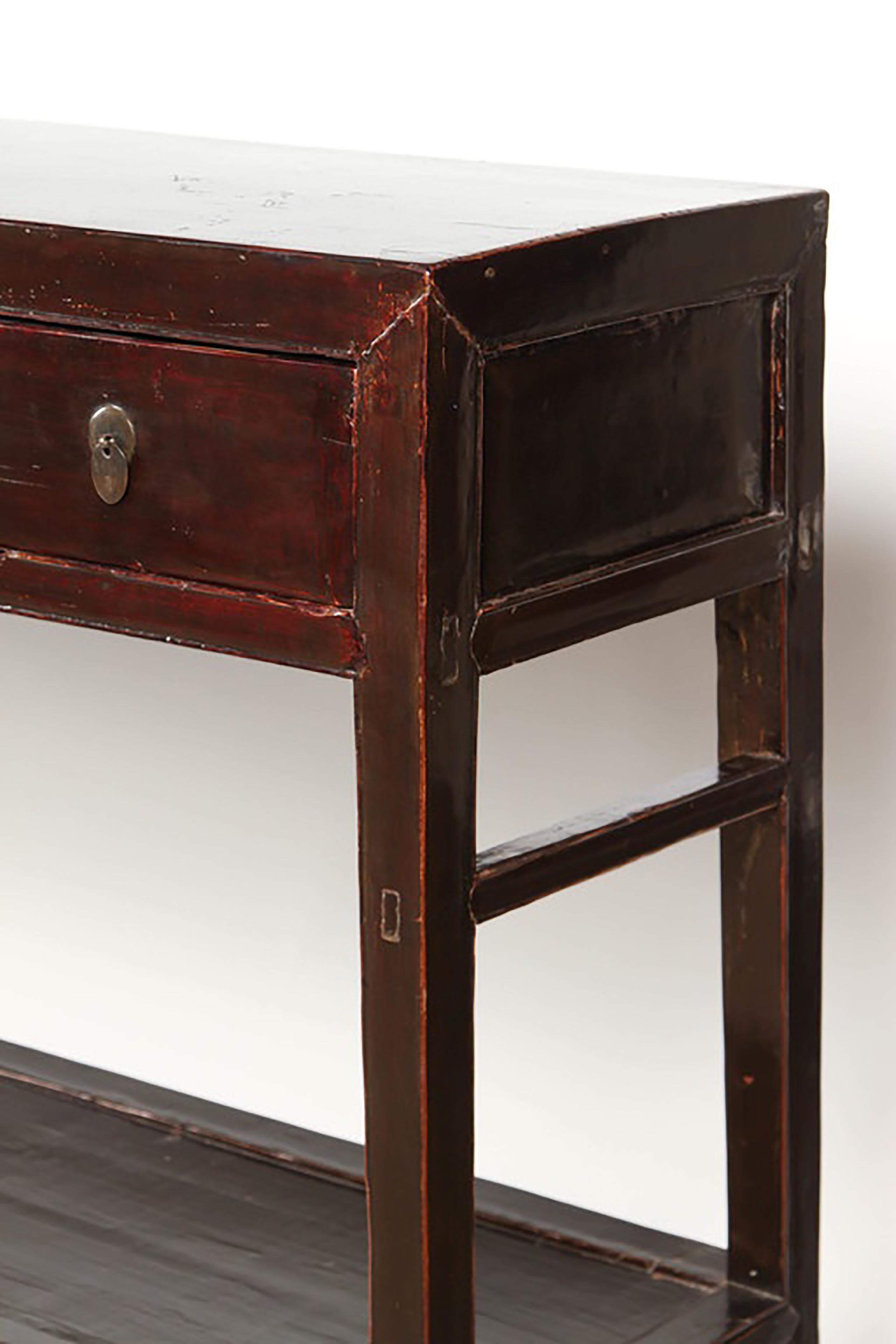 18th Century Chinese Lacquered Scholar's Table 1