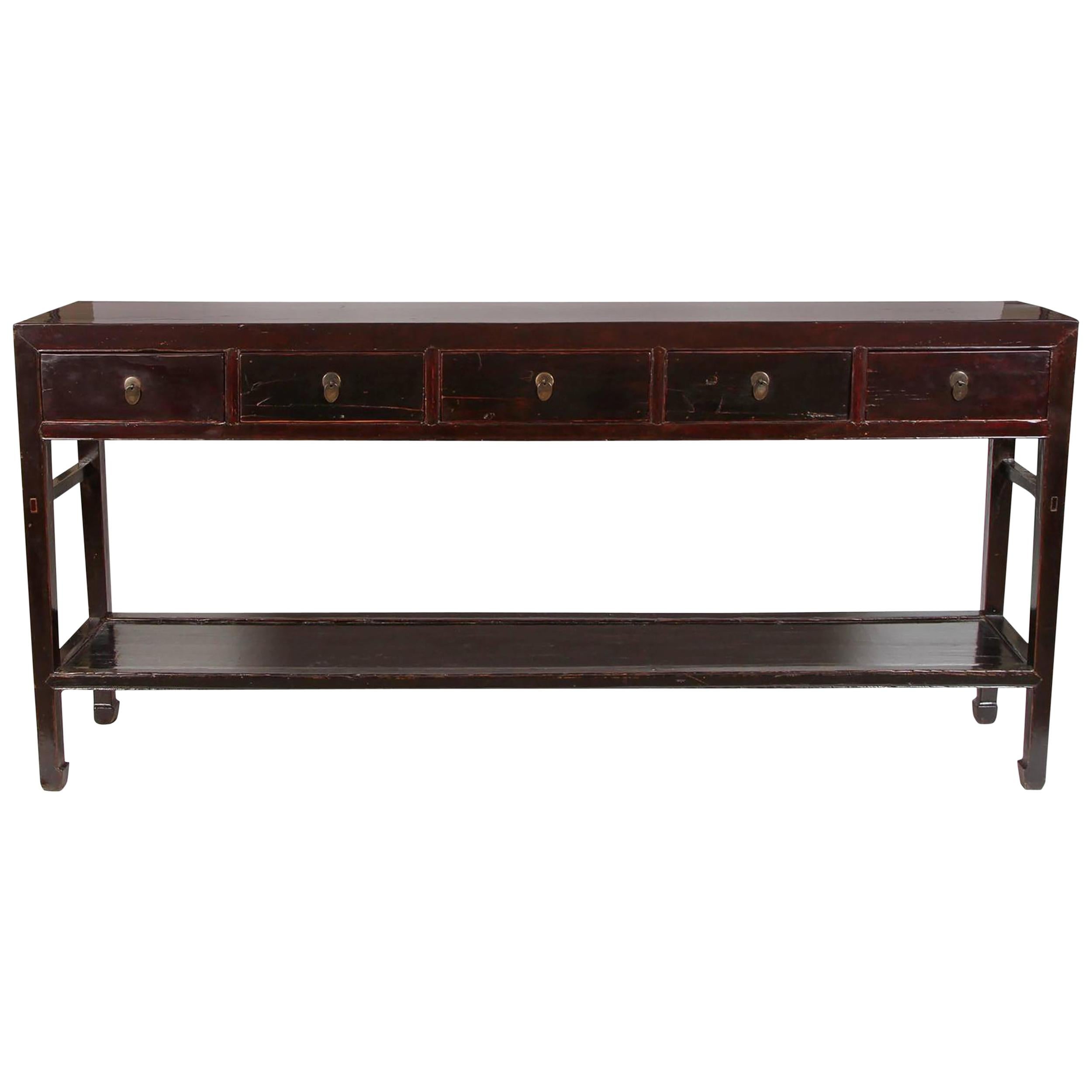 18th Century Chinese Lacquered Scholar's Table