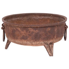 Antique 18th Century Chinese Low Iron Basin