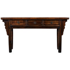 18th Century Chinese Ming-Style Elm Sideboard