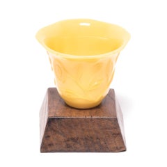 18th Century Chinese Peking Glass Cup on Stand