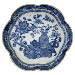 18th Century Chinese porcelain Pattipan, tea stand