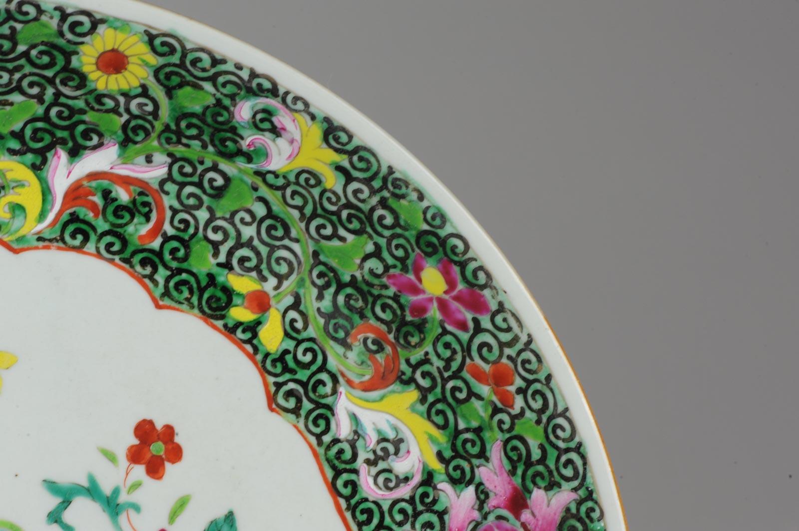 Porcelaine chinoise du 18ème siècle Pre Bencharong Famille Rose Noir en vente 9