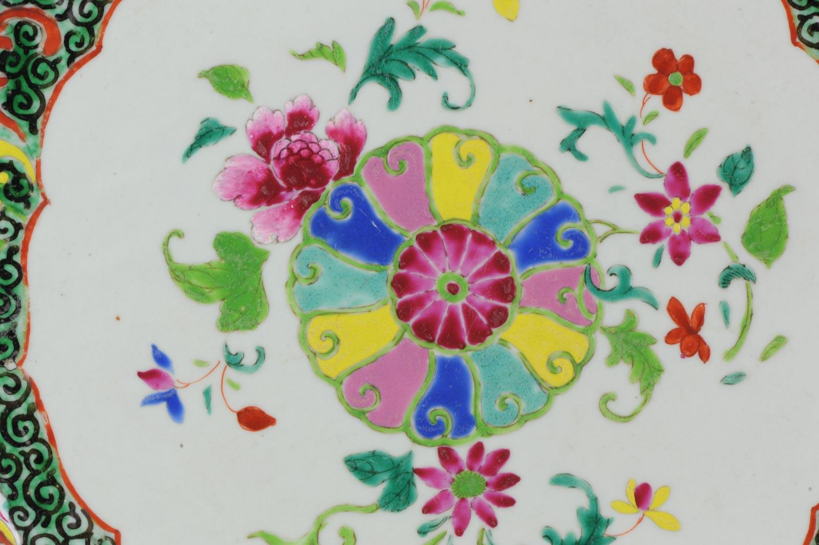 Porcelaine chinoise du 18ème siècle Pre Bencharong Famille Rose Noir en vente 10