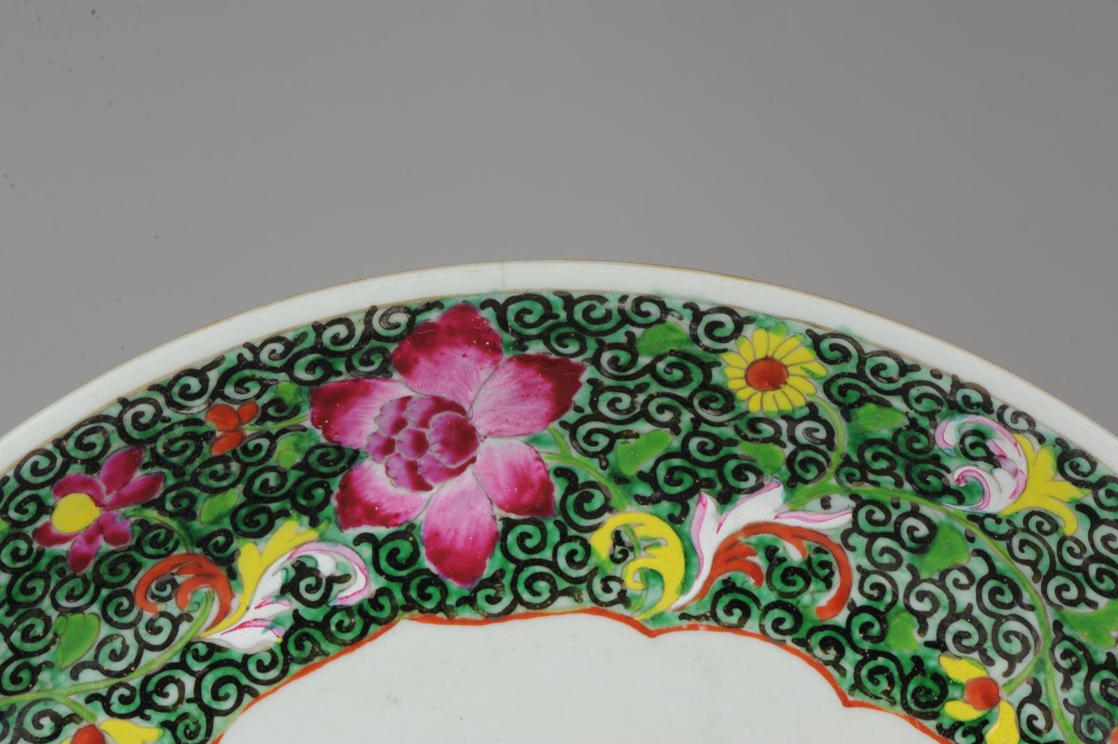 Porcelaine chinoise du 18ème siècle Pre Bencharong Famille Rose Noir en vente 12