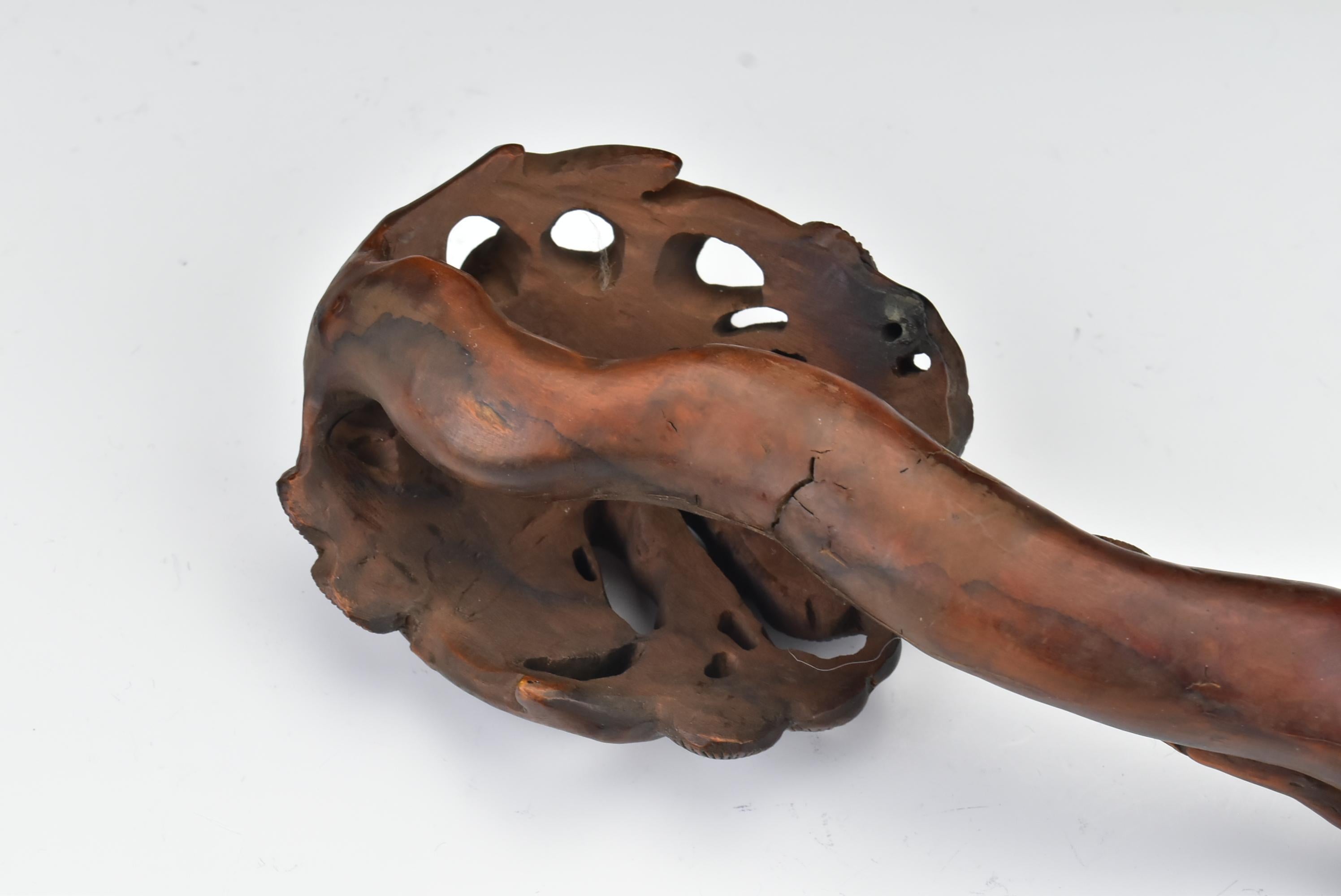 18th Century Chinese Ruyi Sceptre / Scepter with Carved Pine Tree and Rats 3